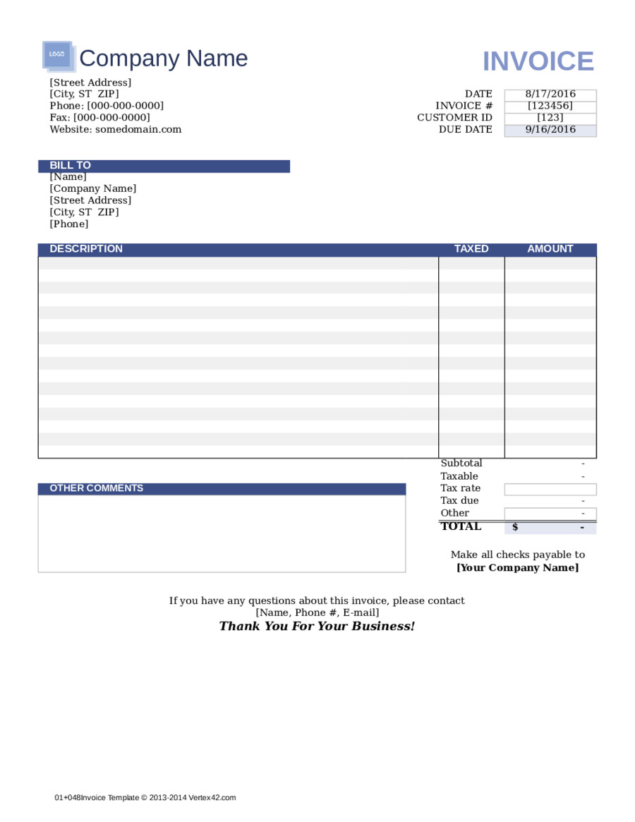 Free Simple Invoice Template 2019 Invoice Template Fillable Printable Pdf &amp; forms