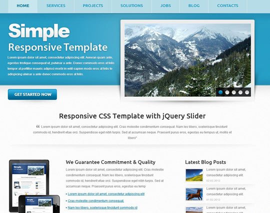 Free Simple Website Templates 41 totally Free Responsive HTML Css Website Templates
