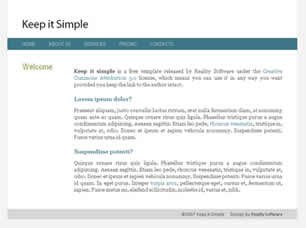 Free Simple Website Templates Keep It Simple Free Website Template