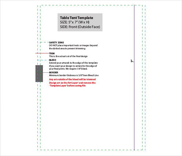 Free Table Tent Template Table Tent Template 37 Free Printable Pdf Jpg Psd