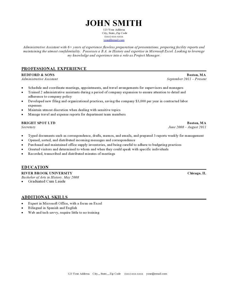 Free Template for Resume Expert Preferred Resume Templates