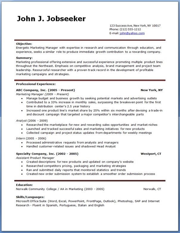 Free Template for Resume Free Resume Templates Resume Cv
