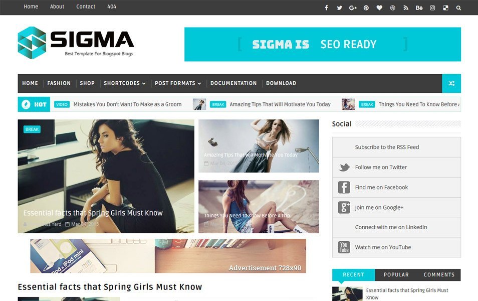 Free Templates for Blogger 300 Best Free Responsive Blogger Templates 2018 Css Author