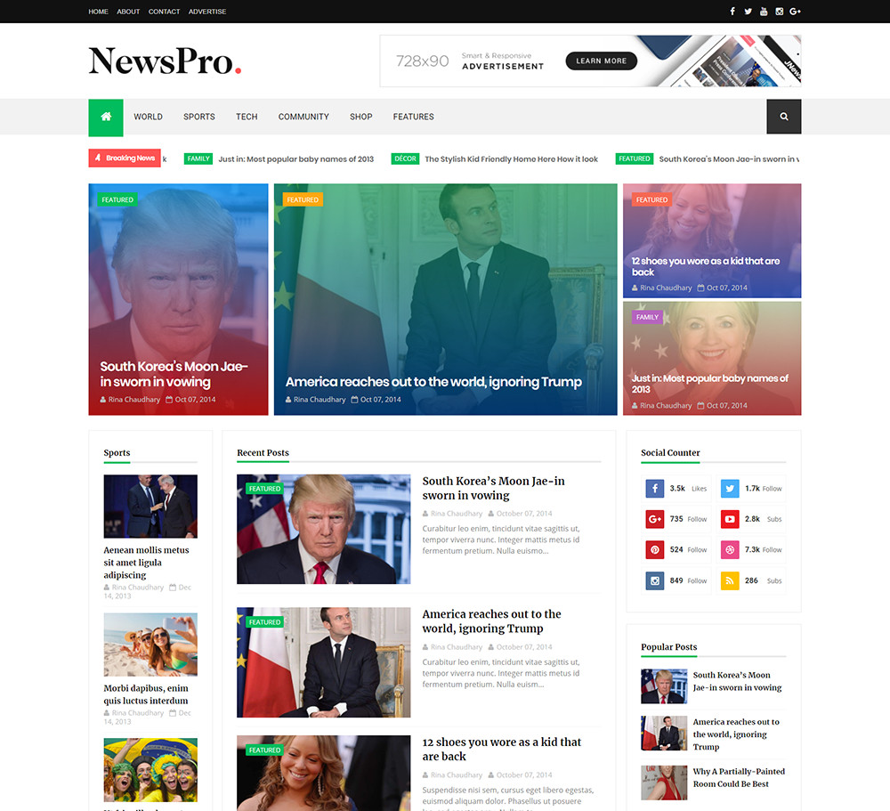 Free Templates for Blogger Newspro Blogger Template Documentation