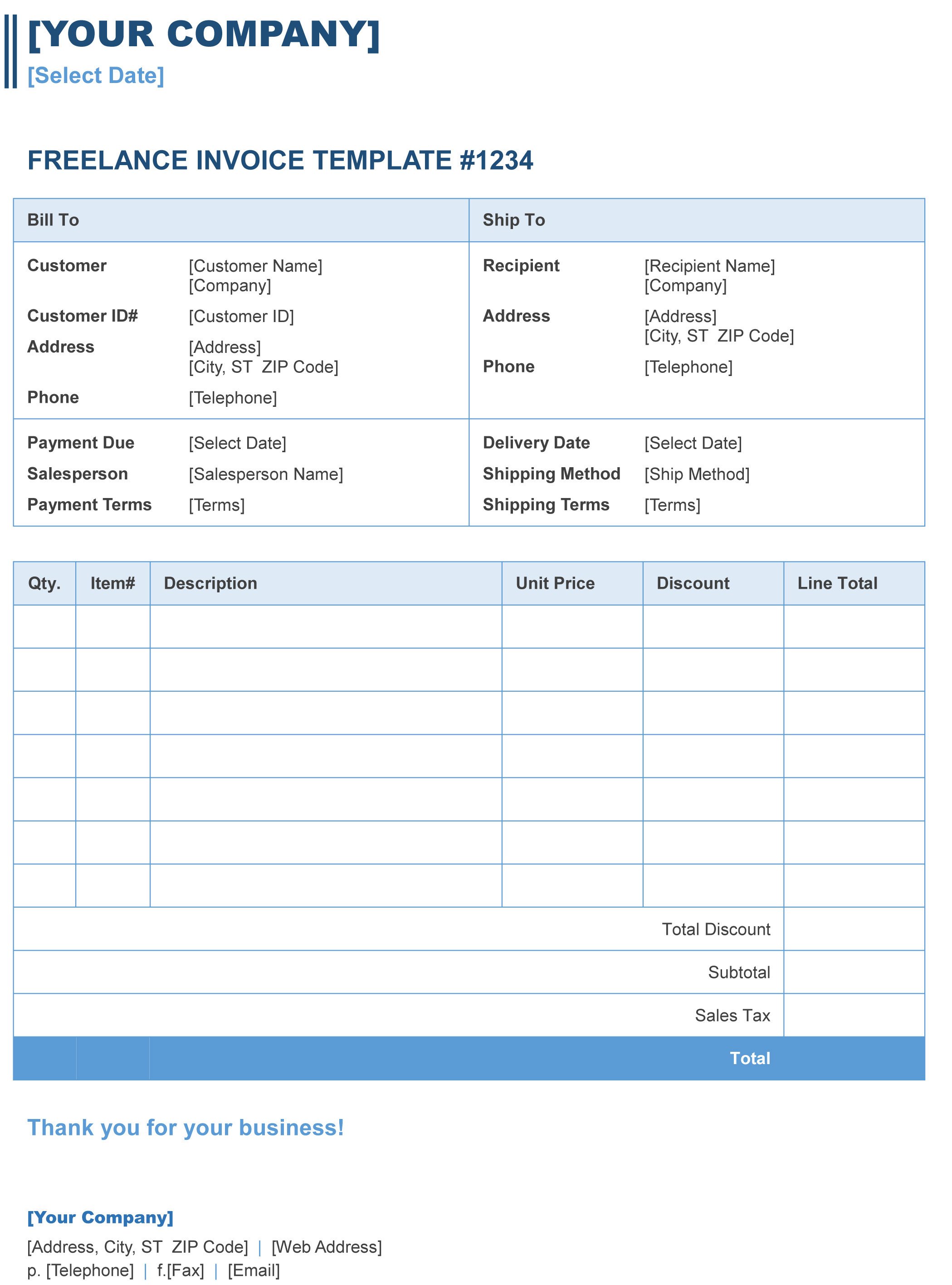 Free Templates for Microsoft Word Microsoft Word Invoice Template