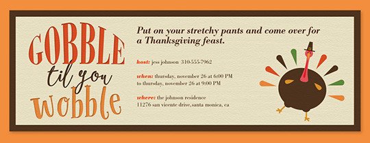 Free Thanksgiving Invitation Templates Free Line Thanksgiving Dinner Invitations