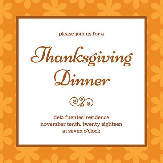 Free Thanksgiving Invitation Templates Thanksgiving Invitation Templates Canva