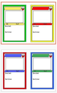 Free Trading Card Template Printable Trading Card Template