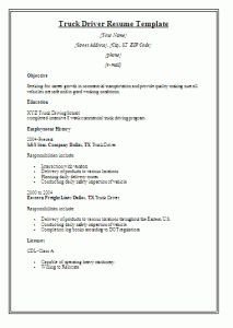 Free Truck Driver Application Template Truck Driver Trucking Resume Template for Free Download