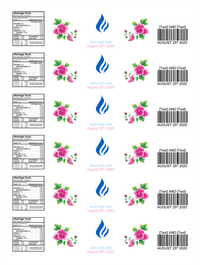 Free Water Bottle Label Template Water Bottle Label Template Make Personalized Bottle Labels