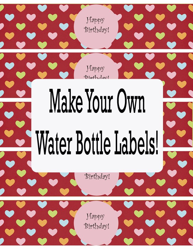 Free Water Bottle Label Template Water Bottle Labels Template