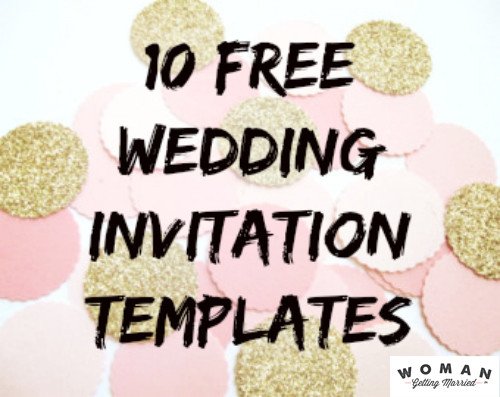 Free Wedding Invitation Template Diy Wedding Invitations Our Favorite Free Templates