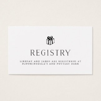 Free Wedding Registry Card Template Wedding Registry Cards Templates
