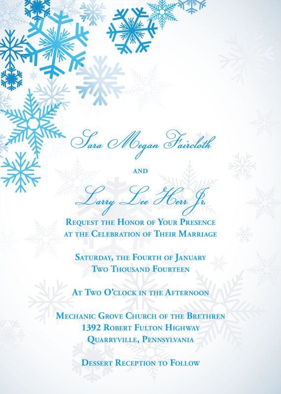 Free Winter Wonderland Invitations Templates Winter Wonderland Wedding Invitation by