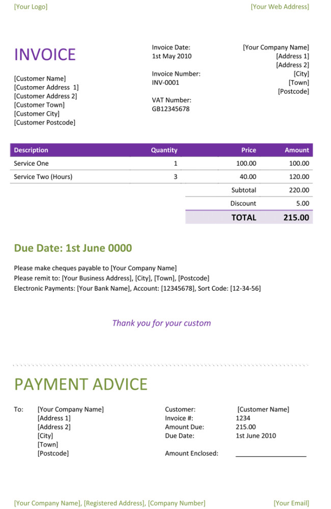 Freelance Hourly Invoice Template Freelance Invoice Templates 5 Best Free Samples for Word