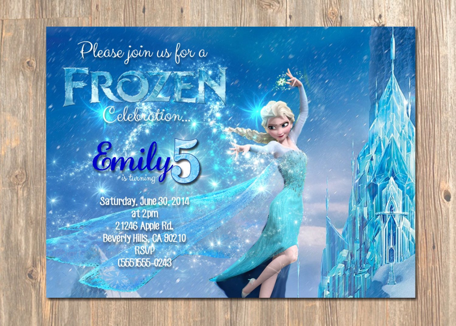 Frozen Birthday Invitations Cards Frozen Birthday Invitation Elsa Frozen Invitation Printable