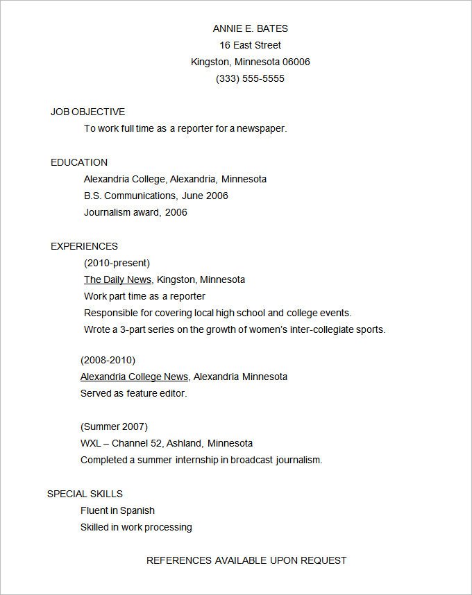 Functional Resume Templates Word Functional Resume Template – 15 Free Samples Examples