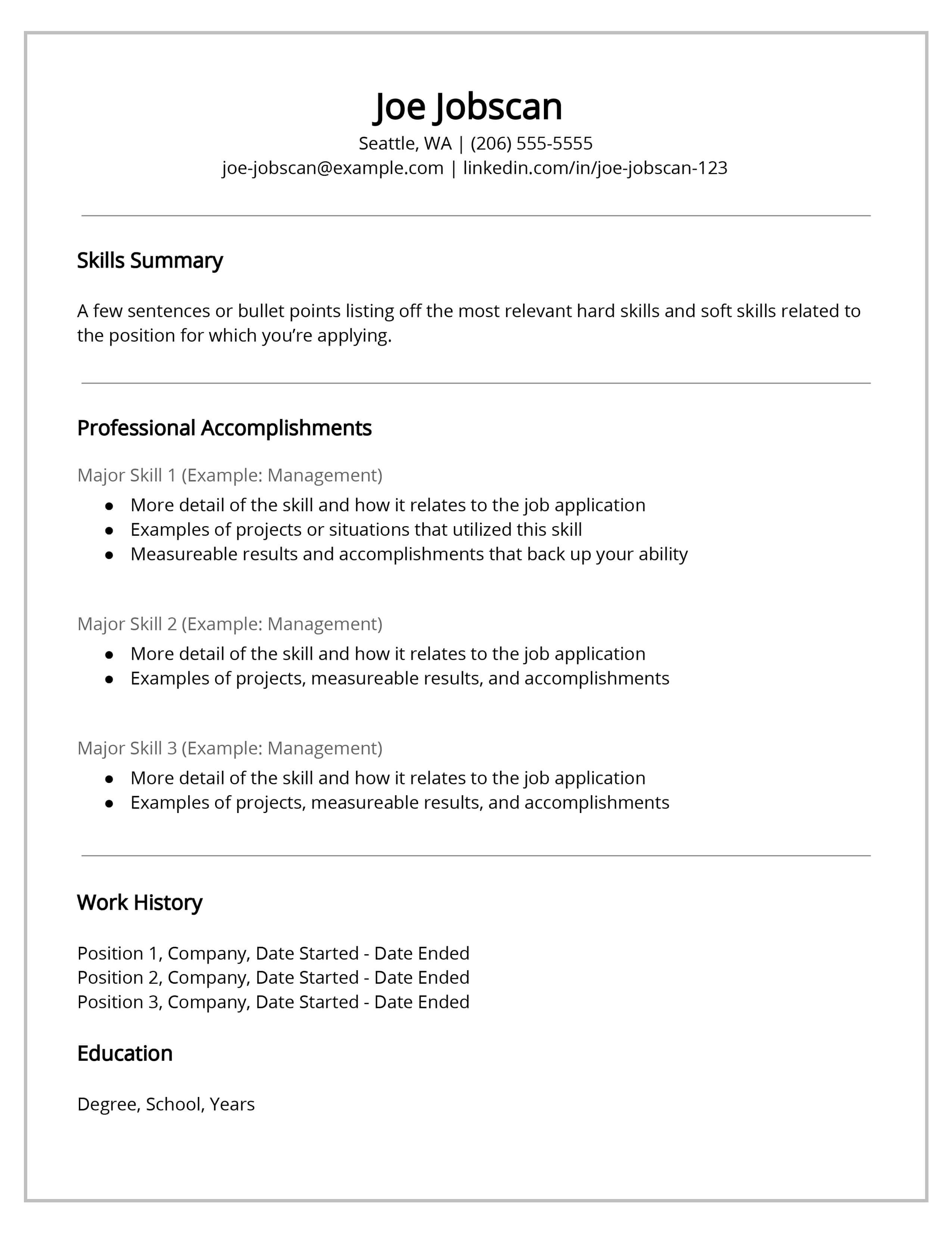 Functional Resumes Templates Free why Recruiters Hate the Functional Resume format Jobscan
