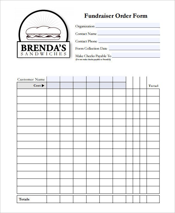 Fundraising order form Templates 29 order form Templates Pdf Doc Excel