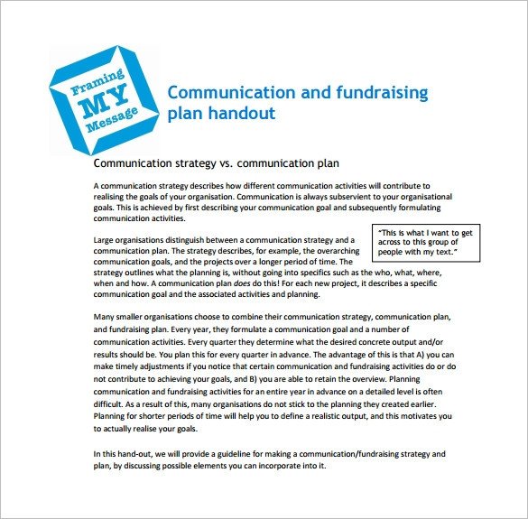 Fundraising Plan Template Word 17 Fundraising Plan Templates Free Sample Example