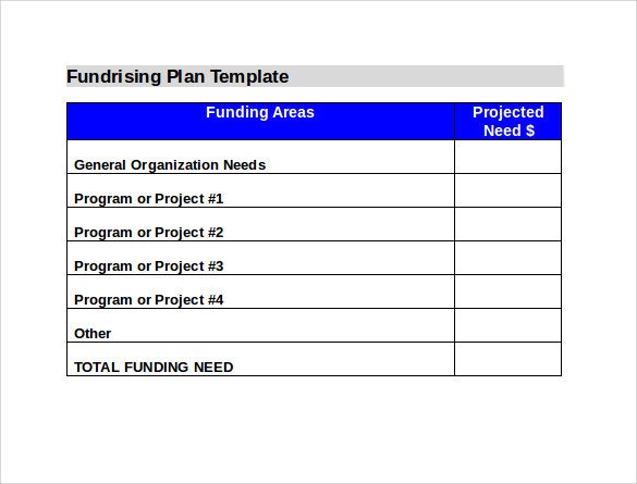 Fundraising Plan Template Word Sample Fundraising Plan 11 Documents In Word Pdf