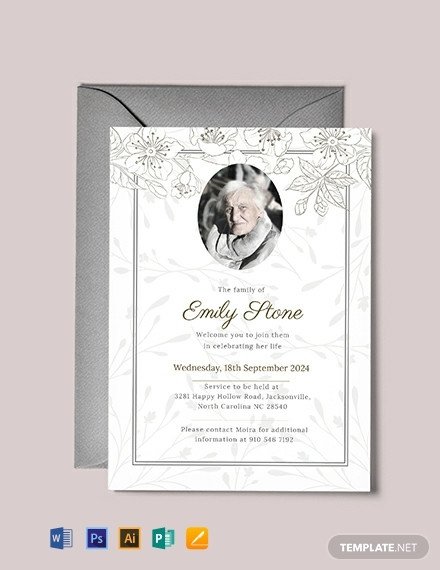 Funeral Announcement Template Free Free Catholic Funeral Program Invitation Template
