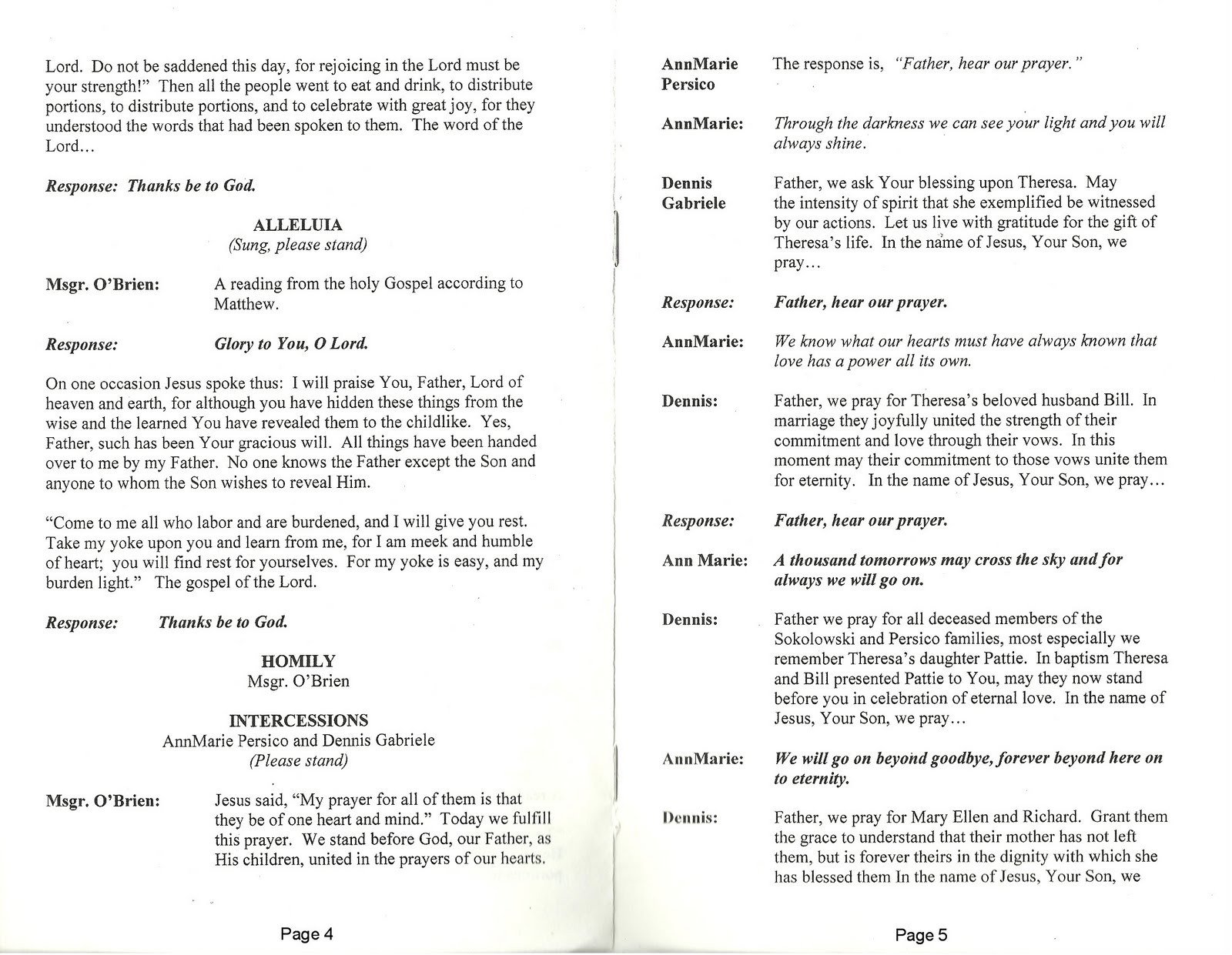 Funeral Mass Booklet Template 29 Of Catholic Obituary Template