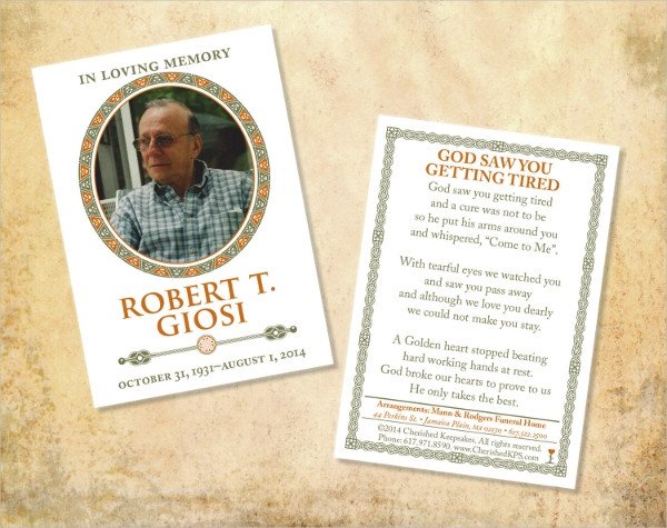 Funeral Prayer Cards Templates 8 Prayer Card Templates Psd Ai Eps