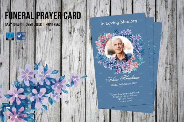 Funeral Prayer Cards Templates Funeral Prayer Card Template 21 Psd Ai Eps format