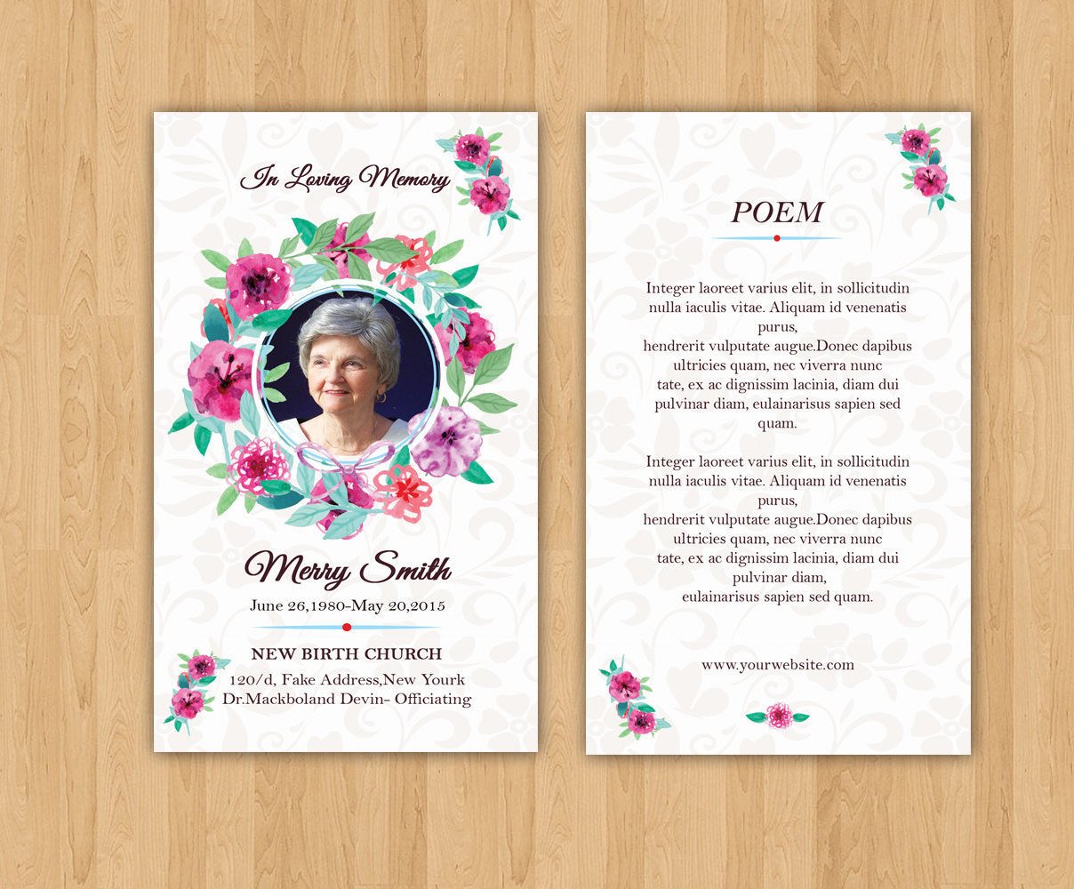 Funeral Prayer Cards Templates Funeral Prayer Card Template Editable Ms Word & Shop