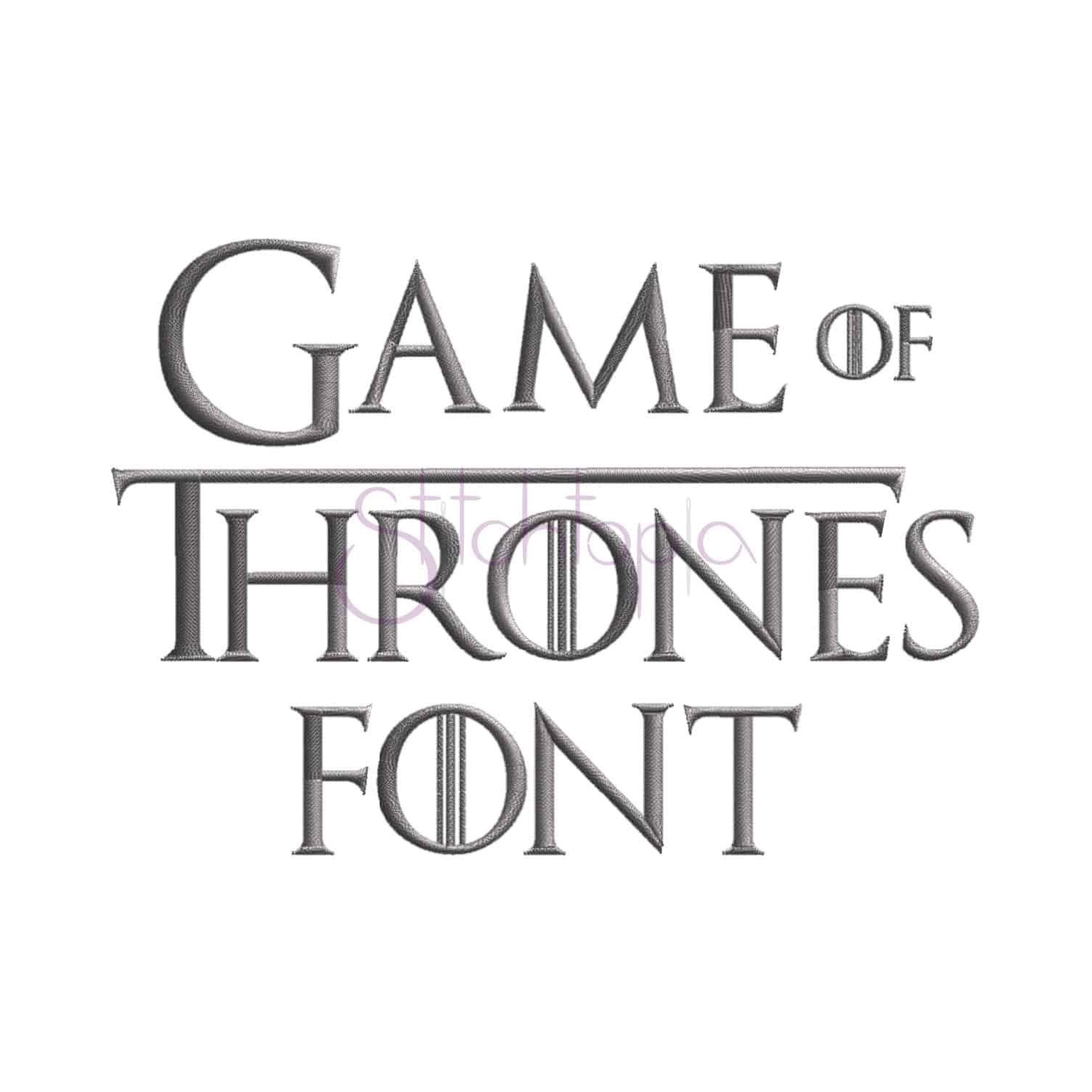 Game Of Thrones Fonts Game Of Thrones Embroidery Font 75&quot; 1&quot; 1 5&quot; 2&quot; 2 5