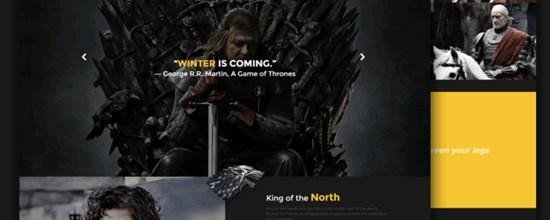 Game Of Thrones Menu Template 50 Of the Best &amp; Free Responsive HTML5 Website Templates