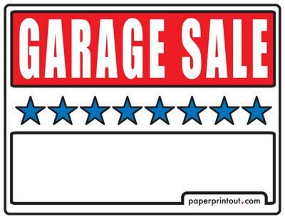 Garage Sale Sign Template Garage Sale Signs Free Printable and Downloadable
