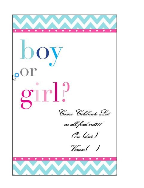 Gender Reveal Invitation Template 17 Free Gender Reveal Invitation Templates Template Lab