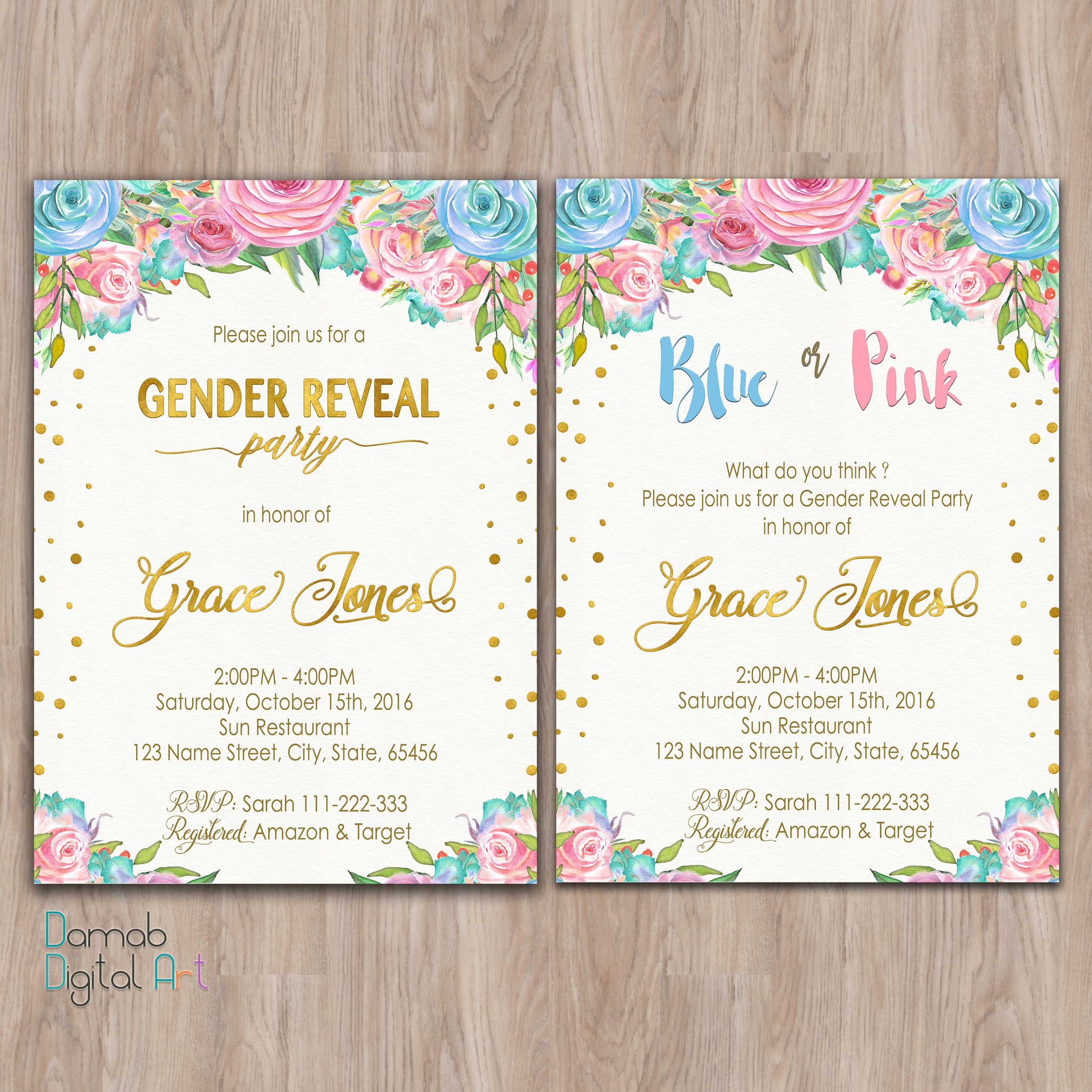 Gender Reveal Invitations Free Gender Reveal Invitation Printable Gender Reveal Invites