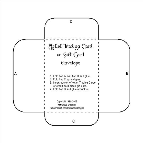 Gift Card Envelope Template 10 Gift Card Envelope Templates Free Printable Word