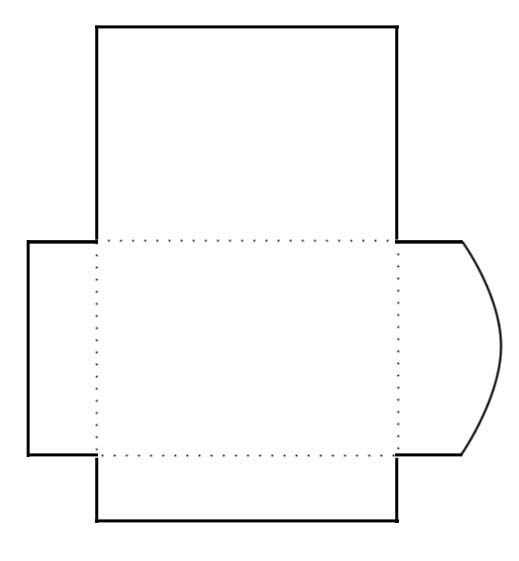 Gift Card Envelope Template Blank Print and Cut Gift Card Envelope Template