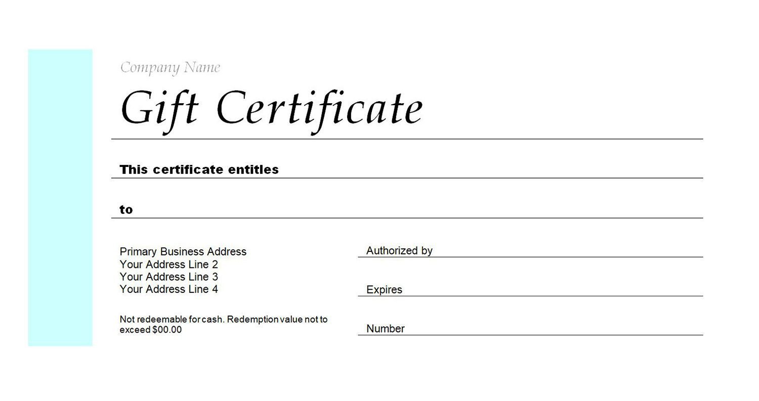 Gift Certificate Template Google Docs Gift Certificate Template Free Google Docs