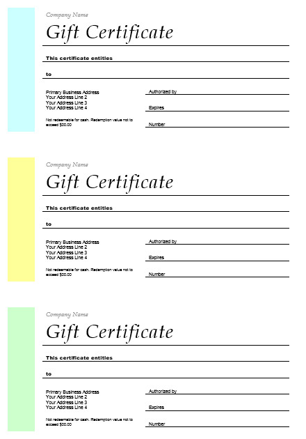 Gift Certificate Template Pages 11 Free Gift Certificate Templates – Microsoft Word Templates
