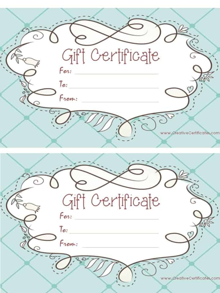 Gift Certificate Template Pages Free Gift Certificate Template
