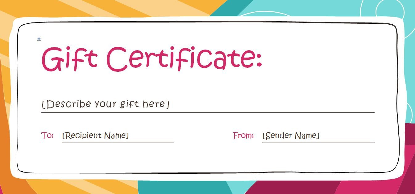 Gift Certificate Template Pages Free Gift Certificate Templates You Can Customize