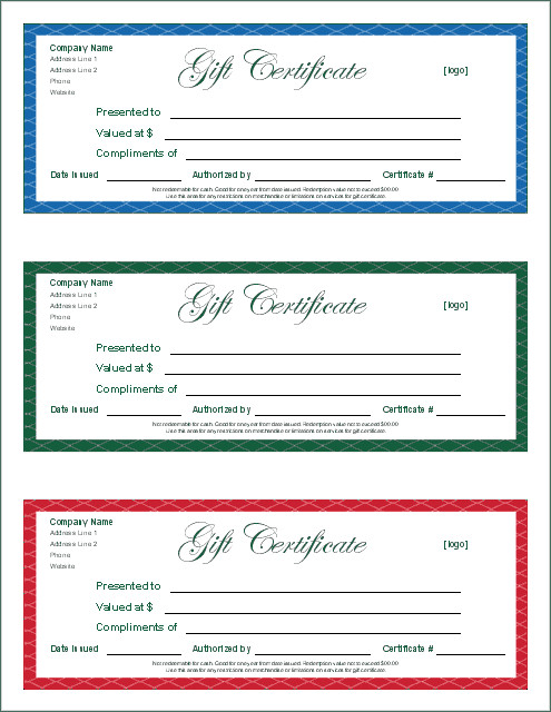 Gift Certificate Template Word Free Gift Certificate Template and Tracking Log