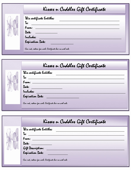 Gift Certificate Template Word Free Gift Certificate Templates – Microsoft Word Templates