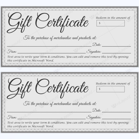 Gift Certificate Template Word Gift Certificate Templates Make Gift Certificate In 3 Steps