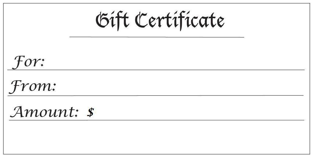 Gift Certificate Templates Free 28 Cool Printable Gift Certificates