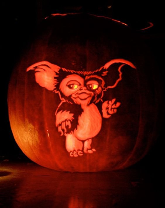 Gizmo Pumpkin Stencil 47 Awesome Movie Pumpkin Decor and Carving Ideas Digsdigs