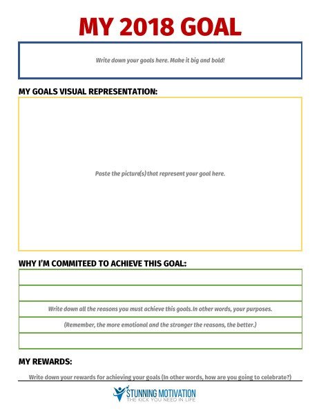 Goals and Accomplishments Template 11 Effective Goal Setting Templates for You