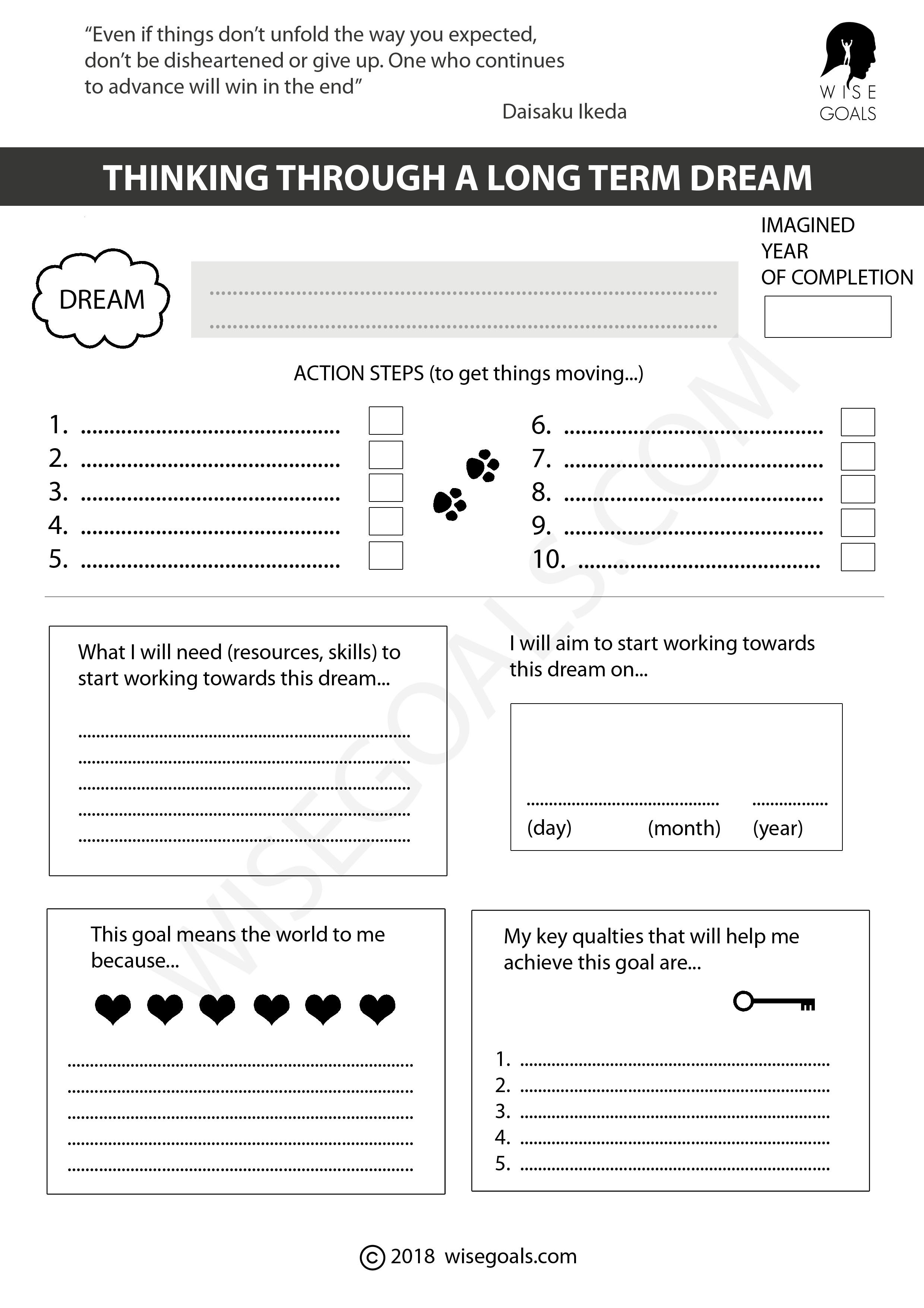 Goals and Accomplishments Template 6 Useful Goal Setting Templates and E Step Closer to