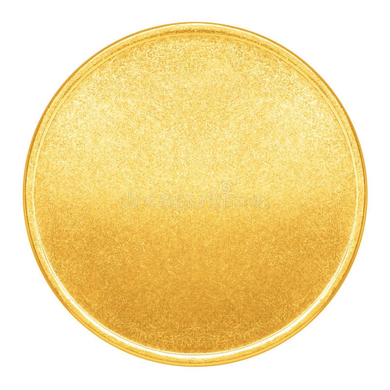 Gold Coin Template Printable Blank Template for Gold Coin Medal Stock Image Image