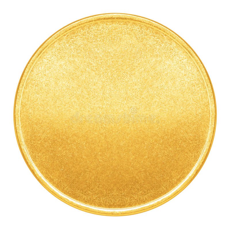 Gold Coin Template Printable Blank Template for Gold Coin Medal Stock Image Image
